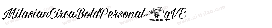 MilasianCircaBoldPersonal-7qVE字体转换