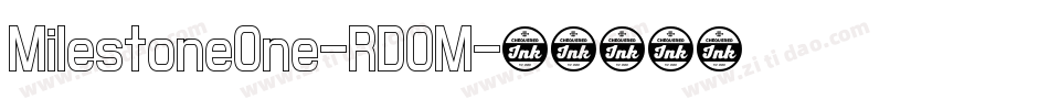 MilestoneOne-RD0M字体转换 MilestoneOne-RD0M字体转换