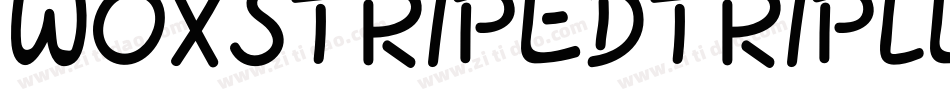 WoxStripedTripleDemo-8YEA字体转换