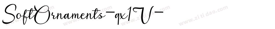 SoftOrnaments-qx1V字体转换 SoftOrnaments-qx1V字体转换