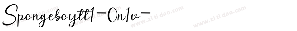 Spongeboytt1-0n1v字体转换