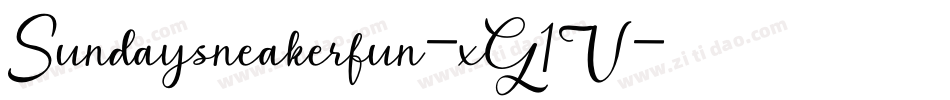 Sundaysneakerfun-xG1V字体转换 Sundaysneakerfun-xG1V字体转换