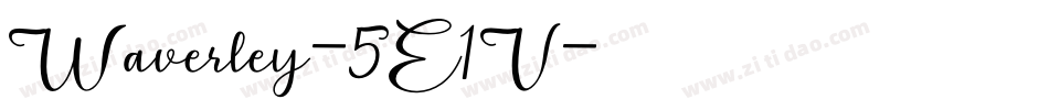 Waverley-5E1V字体转换