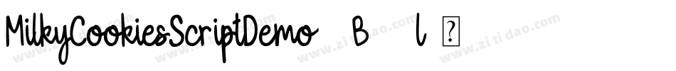 MilkyCookiesScriptDemo-7B92l字体转换