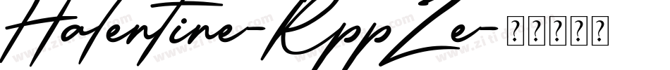 Halentine-RppZe字体转换