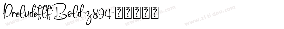 PreludeflfBold-z894字体转换
