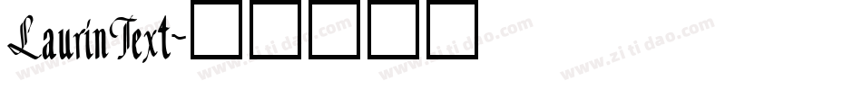 LaurinText字体转换