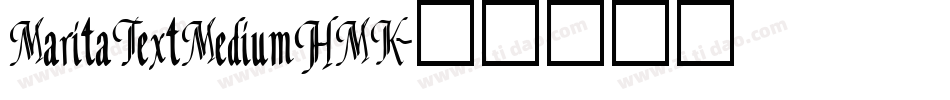 MaritaTextMediumHMK字体转换