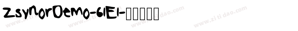 ZsynorDemo-61E1字体转换