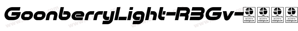 GoonberryLight-R3Gv字体转换