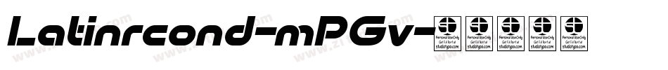 Latinrcond-mPGv字体转换