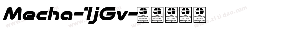 Mecha-1jGv字体转换