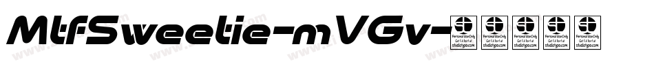 MtfSweetie-mVGv字体转换