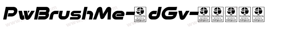 PwBrushMe-2dGv字体转换