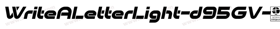 WriteALetterLight-d95GV字体转换