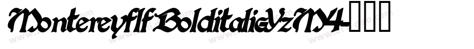 MontereyflfBolditalic-YzM4字体转换