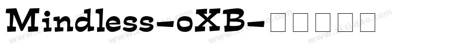 Mindless-oXB字体转换