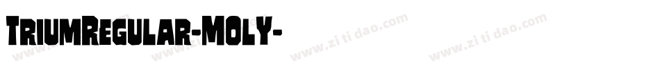 TriumRegular-MOlY字体转换 TriumRegular-MOlY字体转换