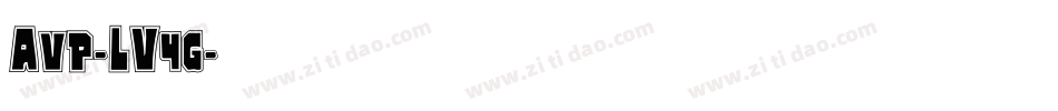 Avp-LV4g字体转换 Avp-LV4g字体转换