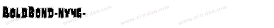 BoldBond-ny4g字体转换