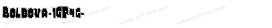 Boldova-1GP4g字体转换