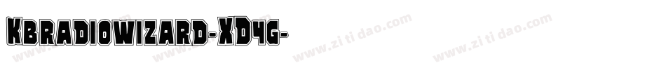 Kbradiowizard-XD4g字体转换 Kbradiowizard-XD4g字体转换