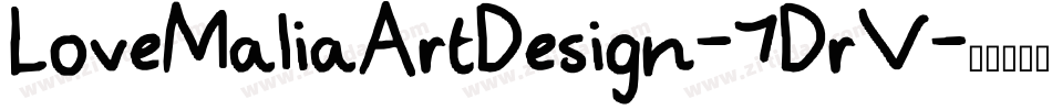 LoveMaliaArtDesign-7DrV字体转换