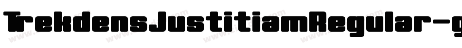 TrekdensJustitiamRegular-g7yE字体转换