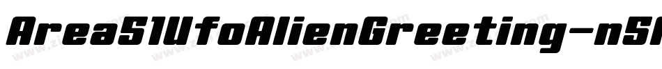 Area51UfoAlienGreeting-n5AP字体转换