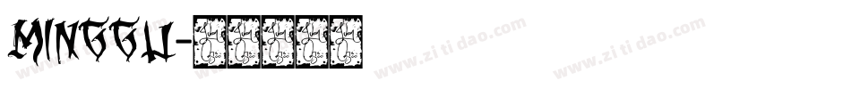 MINGGU字体转换