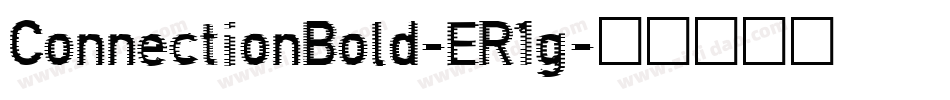 ConnectionBold-ER1g字体转换