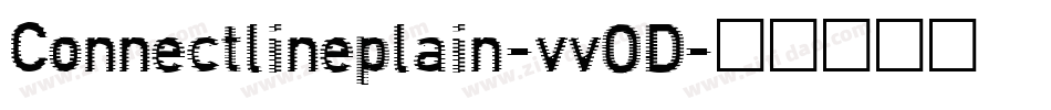 Connectlineplain-vvOD字体转换