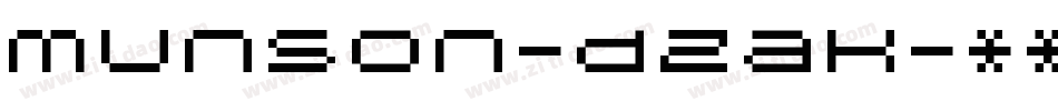 Munson-dZaK字体转换