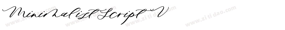 MinimalistScript-37V8字体转换