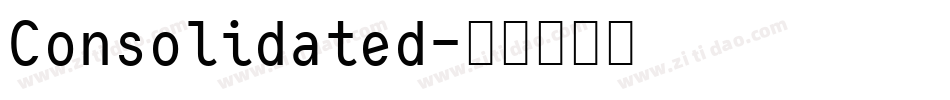 Consolidated字体转换