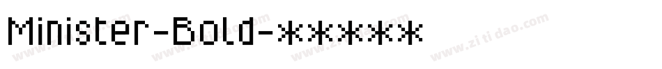 Minister-Bold字体转换