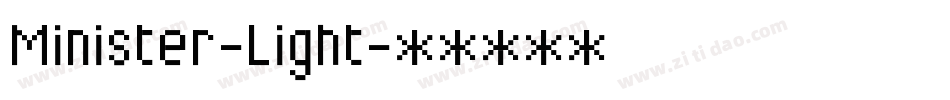 Minister-Light字体转换