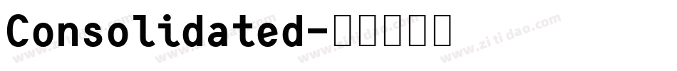 Consolidated字体转换