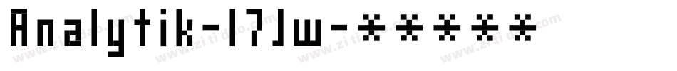 Analytik-l7Jw字体转换