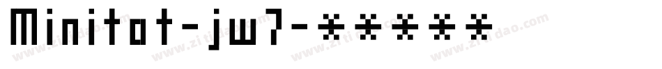 Minitot-jw7字体转换