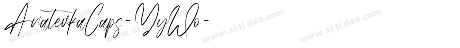 AnatevkaCaps-YyWo字体转换