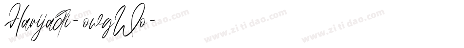 Harijadi-owgWo字体转换