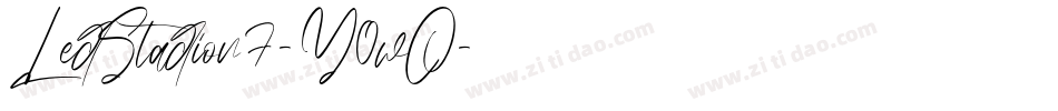 LedStadion7-Y0wO字体转换