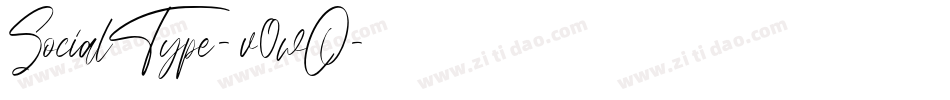 SocialType-v0wO字体转换 SocialType-v0wO字体转换