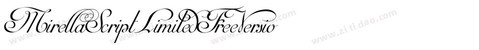 MirellaScriptLimitedFreeVersionvfb-zj1G字体转换