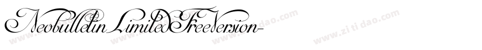 NeobulletinLimitedFreeVersion-wdKP字体转换 NeobulletinLimitedFreeVersion-wdKP字体转换