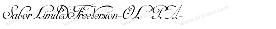 SaborLimitedFreeVersion-OLPA字体转换