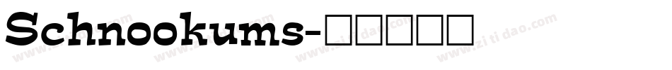 Schnookums字体转换