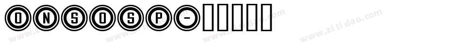 onsosp字体转换