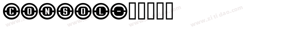 Consol字体转换